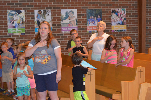 Children Saying Pledge